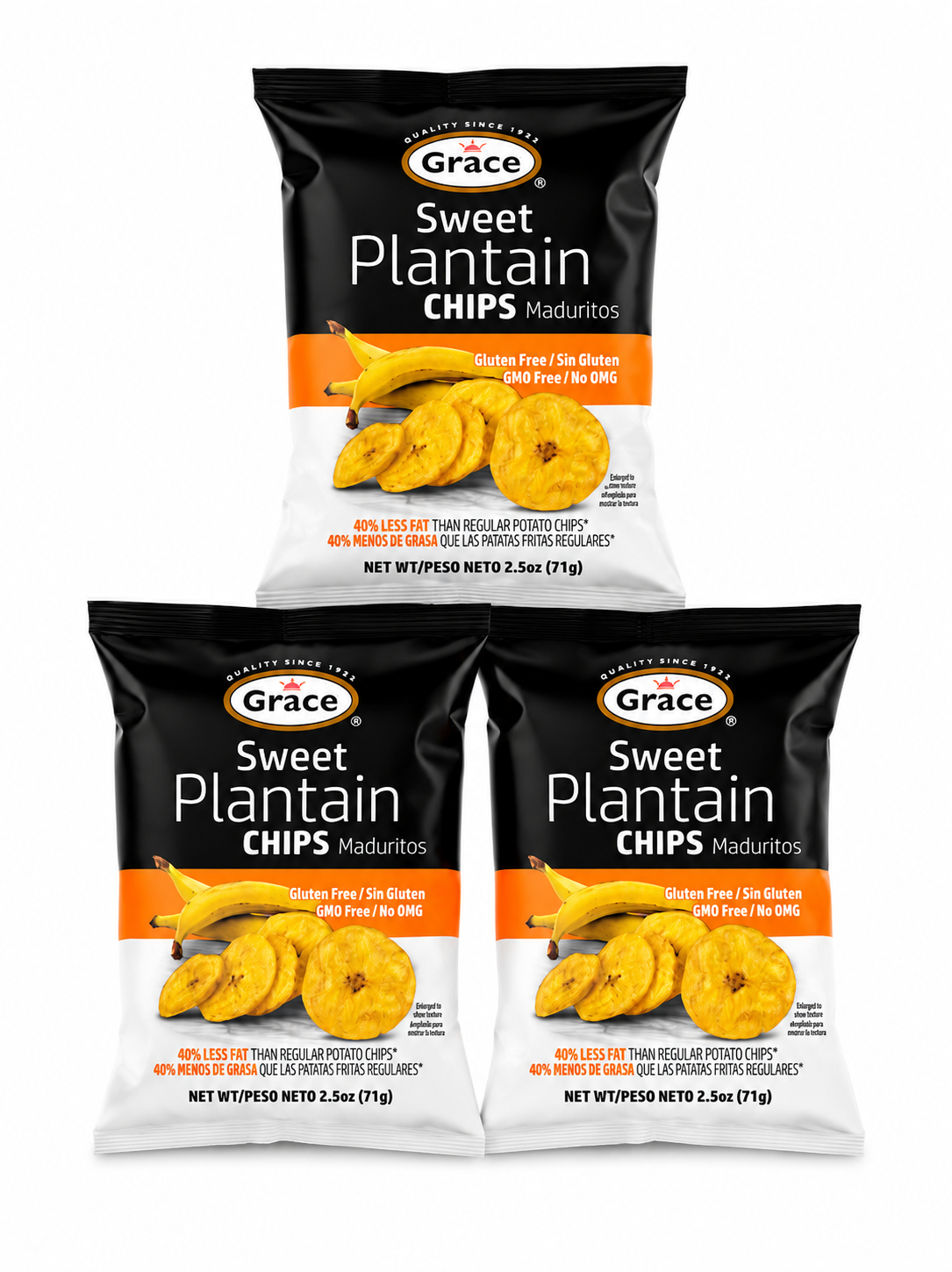 Grace Sweet Plantain Chips – 3 Pack (Authentic Caribbean Snack)