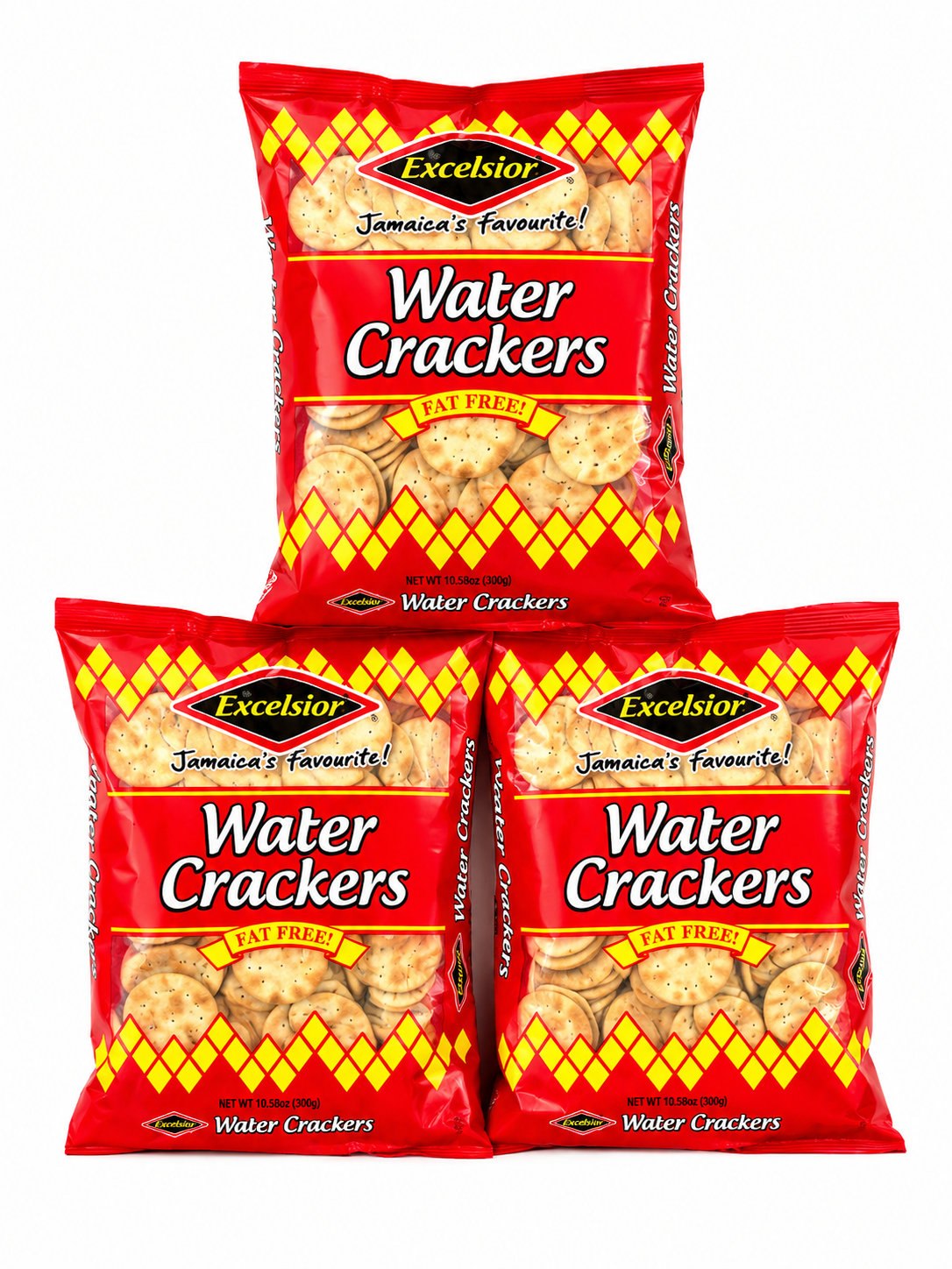 Excelsior Water Crackers – 3 Pack  (Authentic Jamaican Crackers)