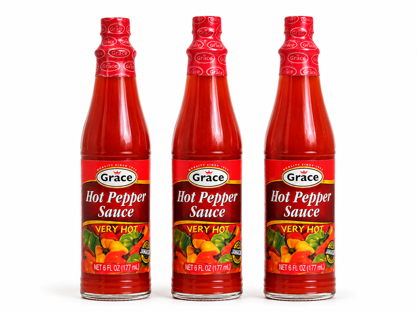 Grace Hot Pepper Sauce Bundle (3-Pack) – Very Hot