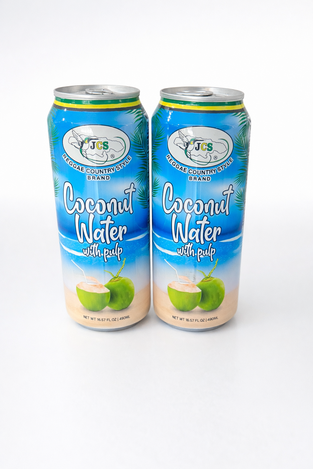 3 Pack JCS Coconut Water with Pulp – 16.5 oz (490 mL)