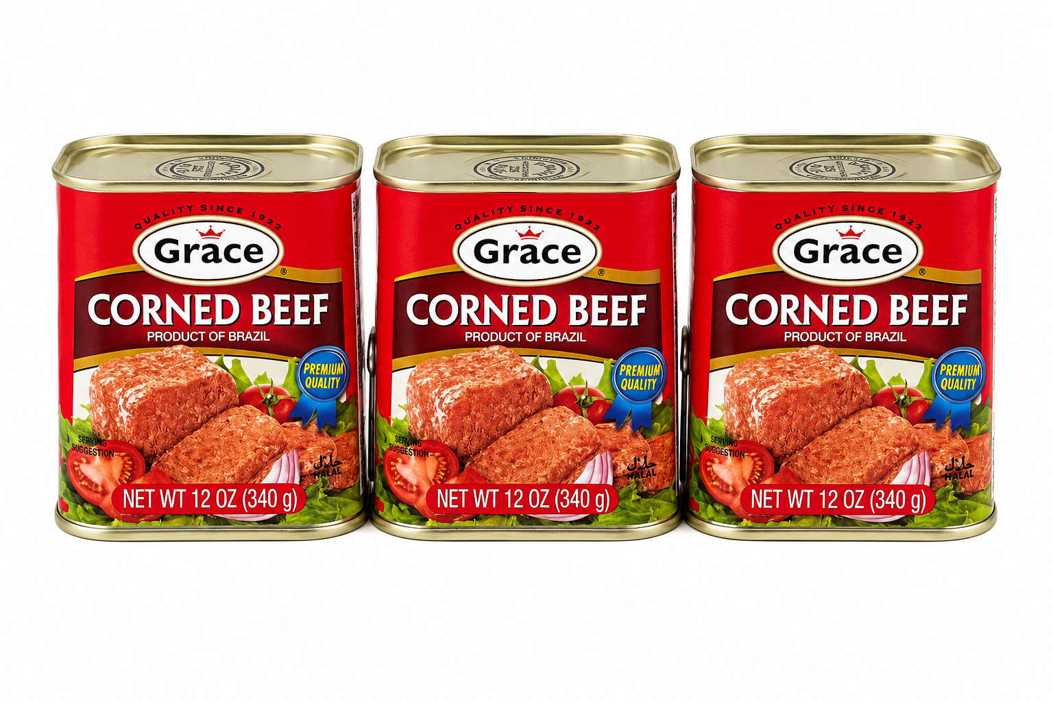 Grace Corned Beef – 3 Pack Bundle (12 oz Cans)