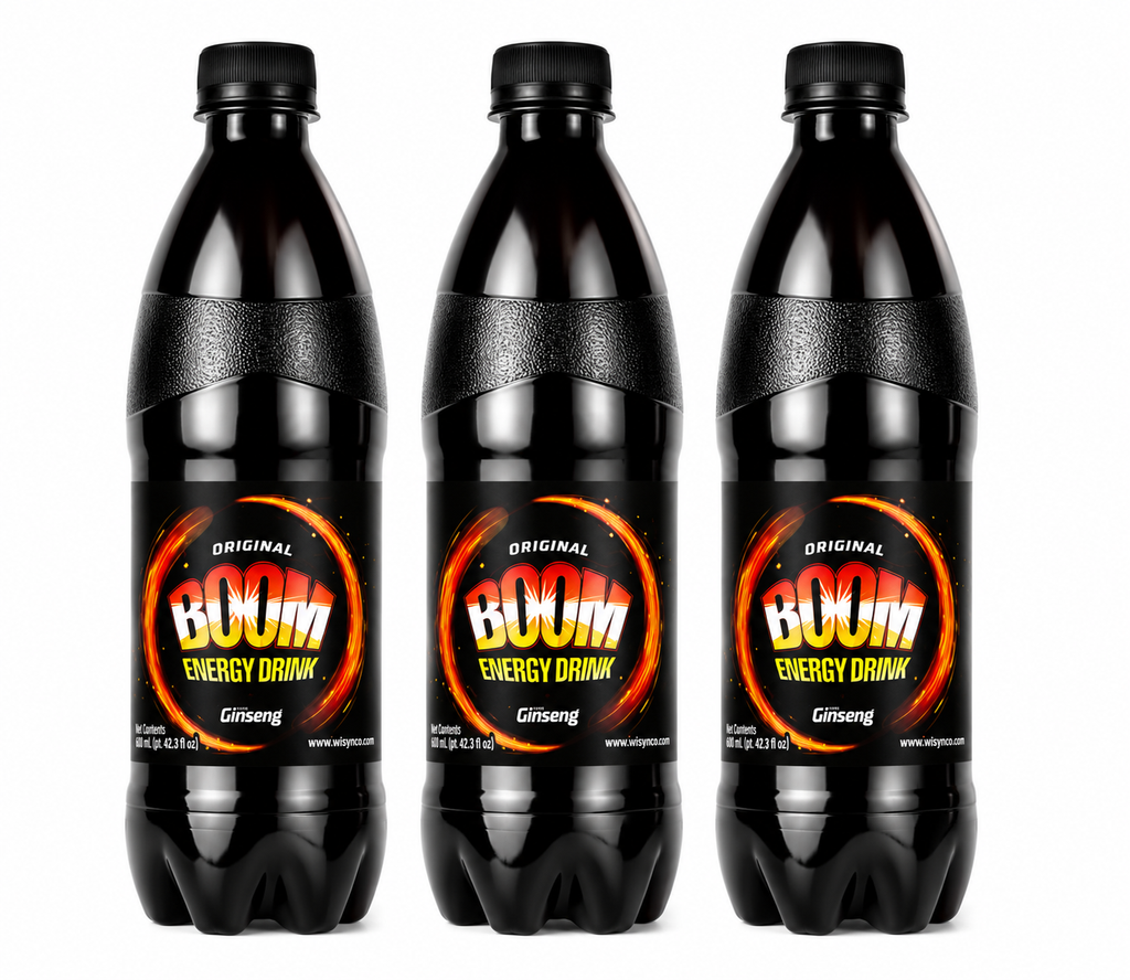Jamaica’s Original Boom Energy Drink with Ginseng – 3 Pack