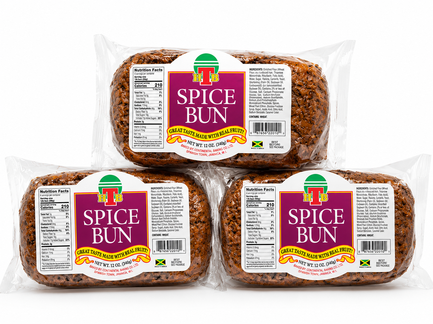 HTB Jamaican Spiced Bun – 3 Pack