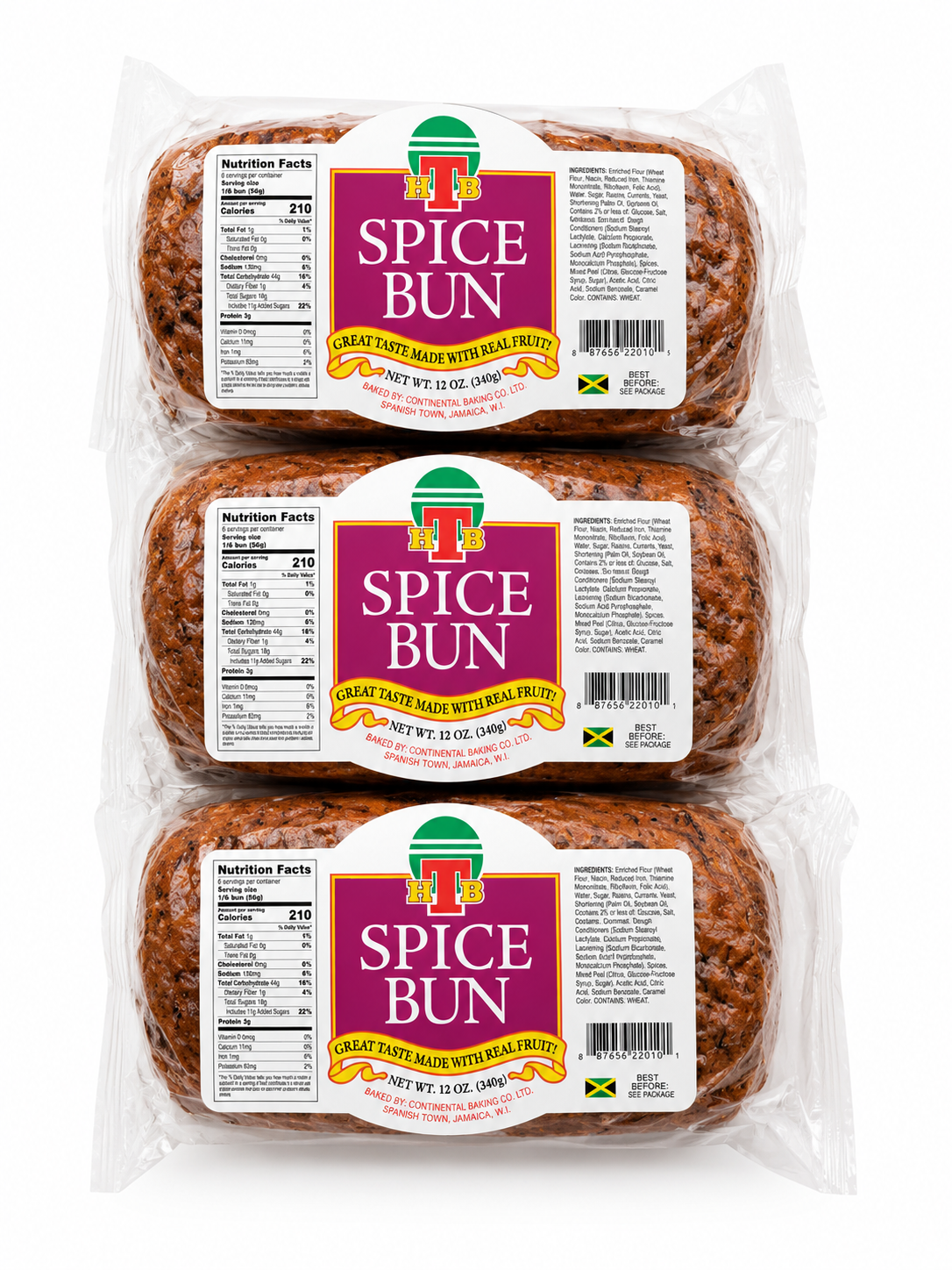 HTB Jamaican Spiced Bun – 3 Pack