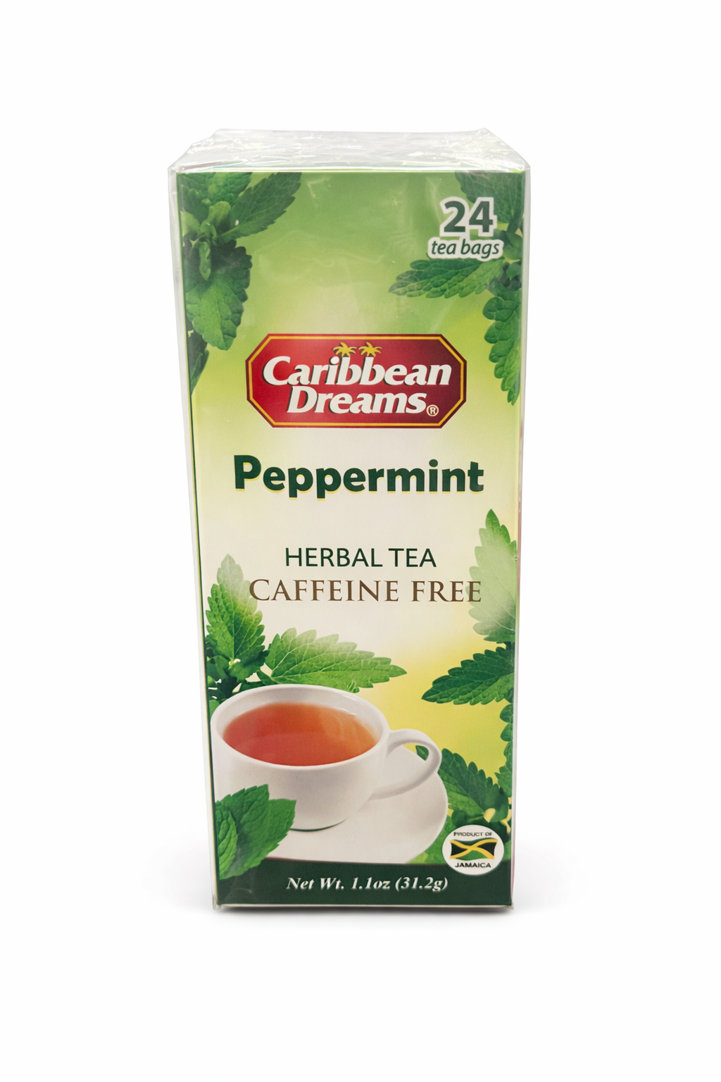 Caribbean Dreams Peppermint Herbal Tea (24 Tea Bags)